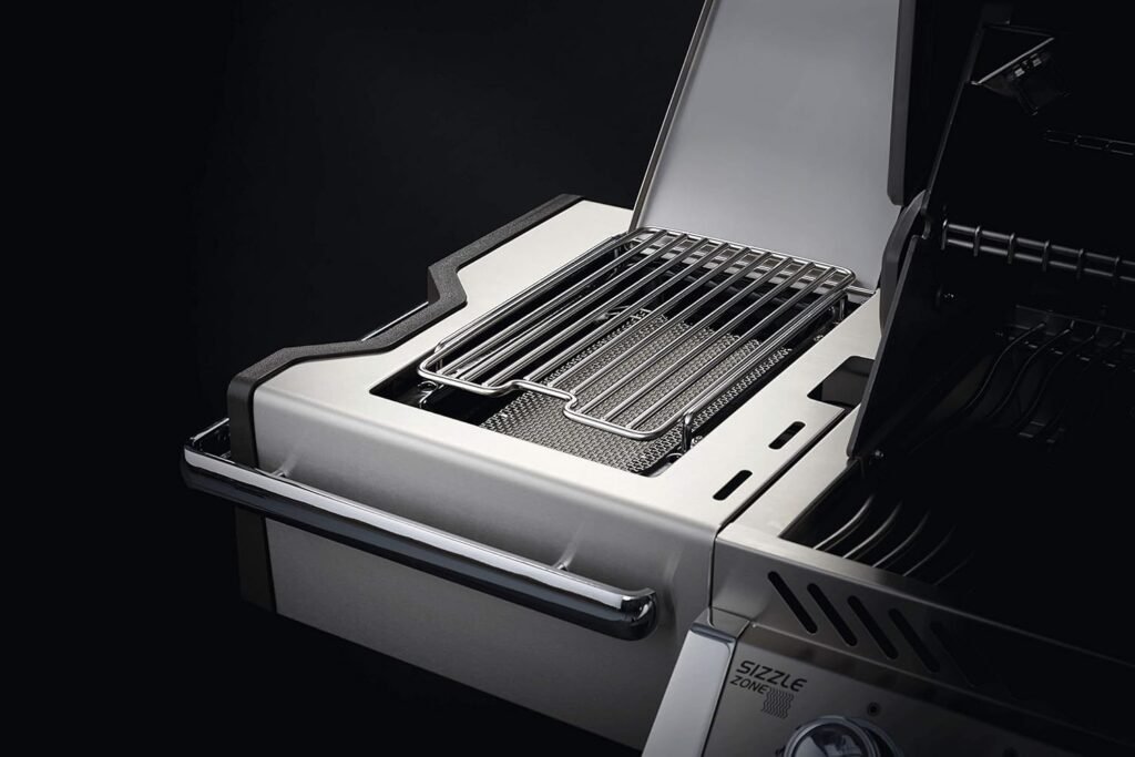 Napoleon PRO665RSIBNSS-3 Prestige PRO RSIB Natural Gas Grill, 665 sq.in. + Infrared Side and Rear Burners, Stainless Steel