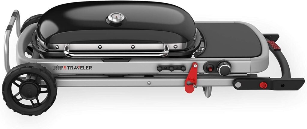 Weber Traveler Portable Gas Grill, Blue review