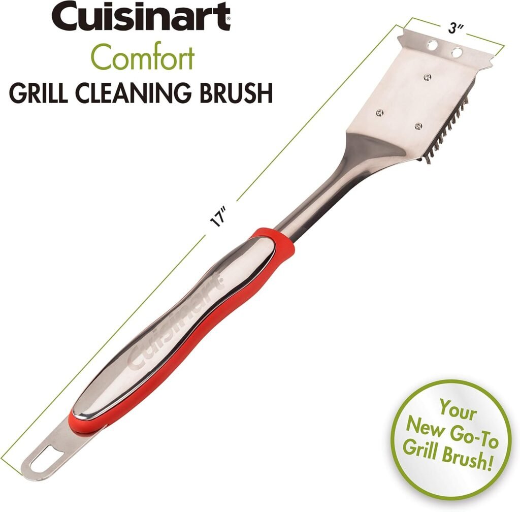 Cuisinart Petit Gourmet Portable Propane Gas Grill (CGG-180T) + Cuisinart Grill Cleaning Brush (CCB-134)